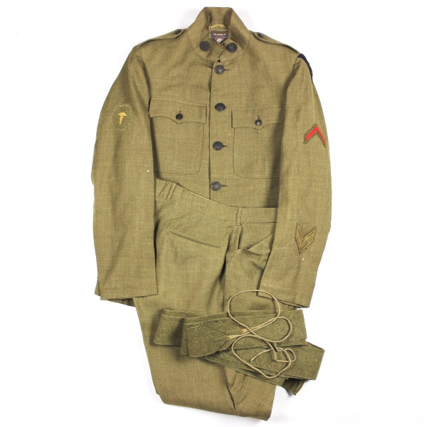 M1917 OD wool service coat, breeches - district of Paris