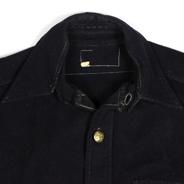 Late 19th c. dark blue wool shirt - 14 x 33