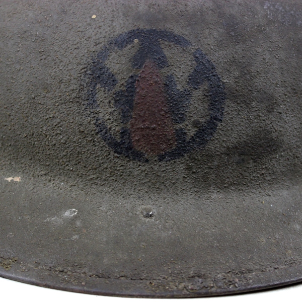 M1917 Doughboy standard steel helmet - 89th ID