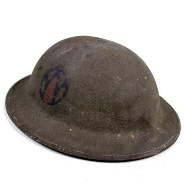 M1917 Doughboy standard steel helmet - 89th ID