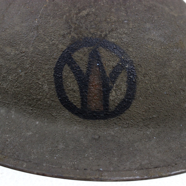 M1917 Doughboy standard steel helmet - 89th ID