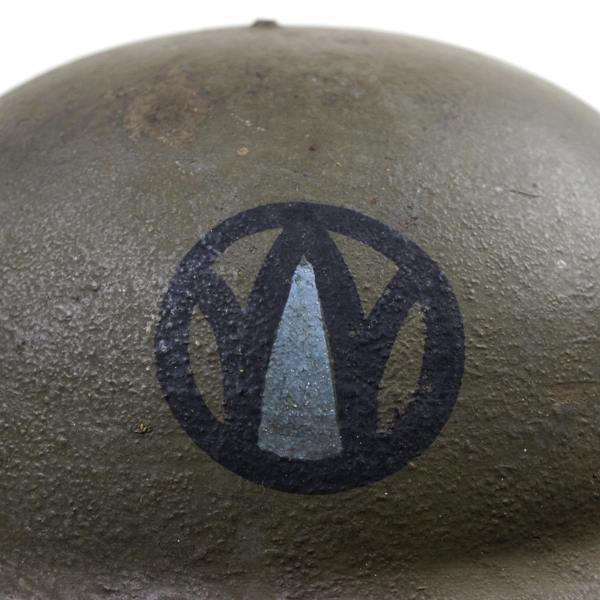 M1917 Doughboy standard steel helmet - 89th ID