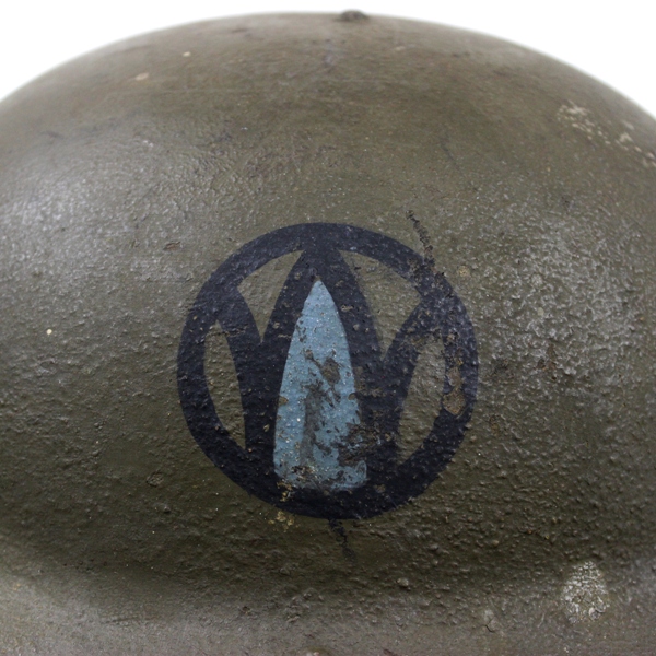 M1917 Doughboy standard steel helmet - 89th ID