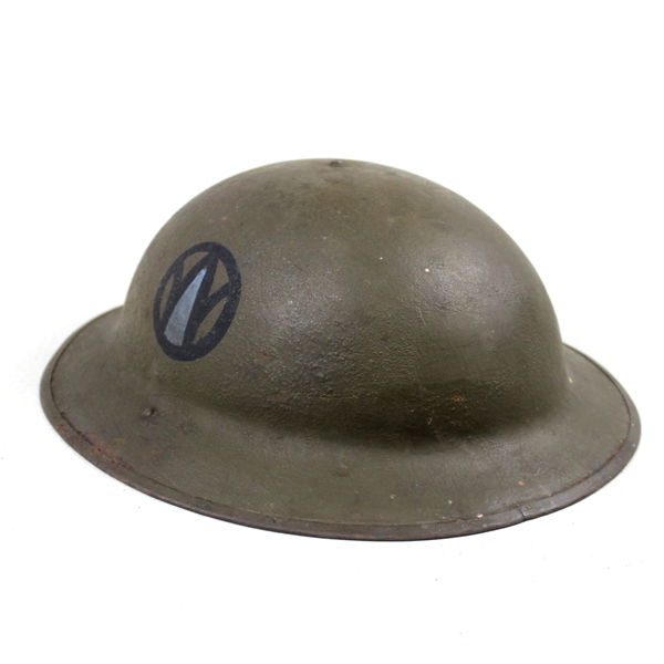 M1917 Doughboy standard steel helmet - 89th ID