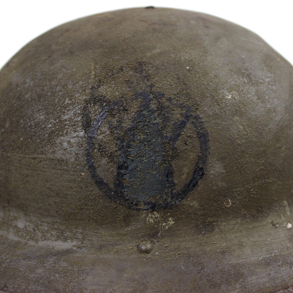 M1917 Doughboy standard steel helmet - 89th ID