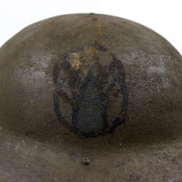 M1917 Doughboy standard steel helmet - 89th ID