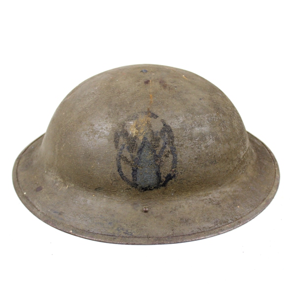 M1917 Doughboy standard steel helmet - 89th ID