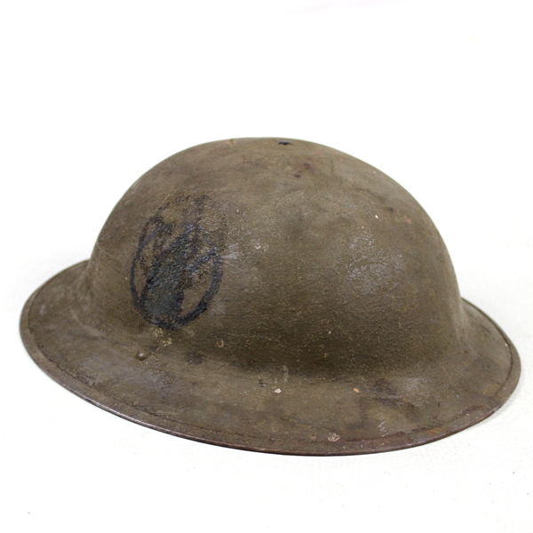 M1917 Doughboy standard steel helmet - 89th ID