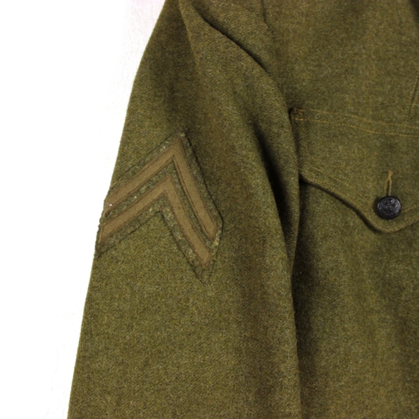 M1917 OD Wool service tunic - Artillery - 89th ID