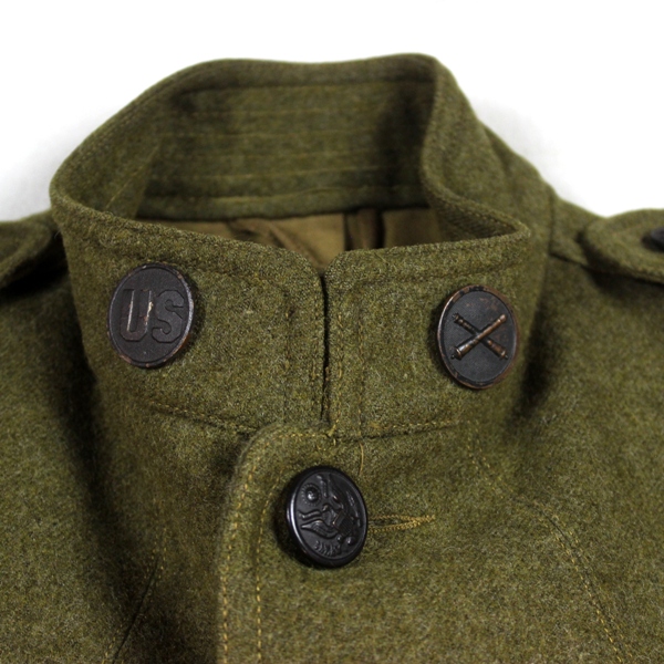 M1917 OD Wool service tunic - Artillery - 89th ID