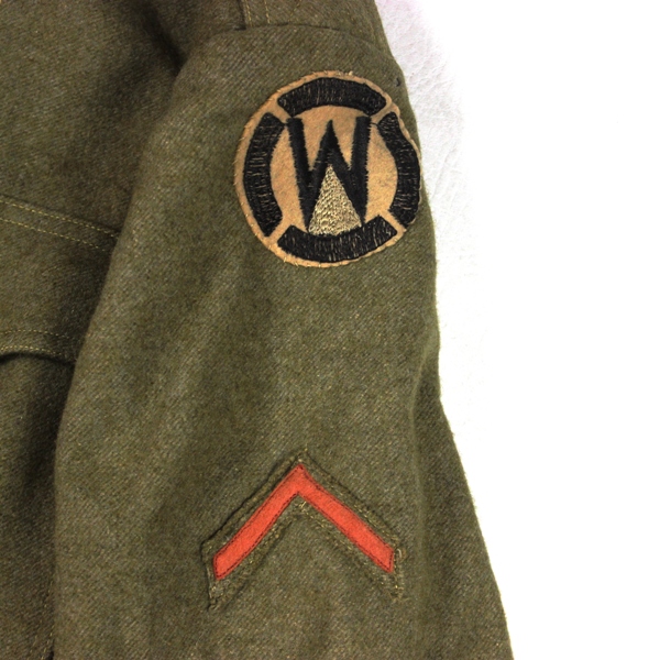 M1917 OD Wool service tunic  - 89th ID early variant