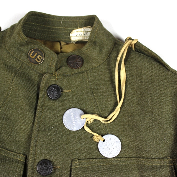 M1917 OD Wool service uniform - 341st FA Bn - 89th ID