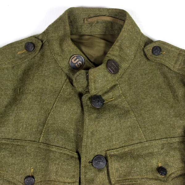 M1917 OD Wool service tunic - 314th Engineers - 89th ID