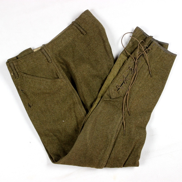 OD wool service trousers