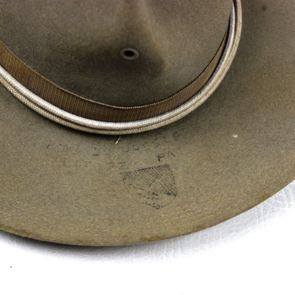 M1911 campaign hat - Chemical Weapons Section