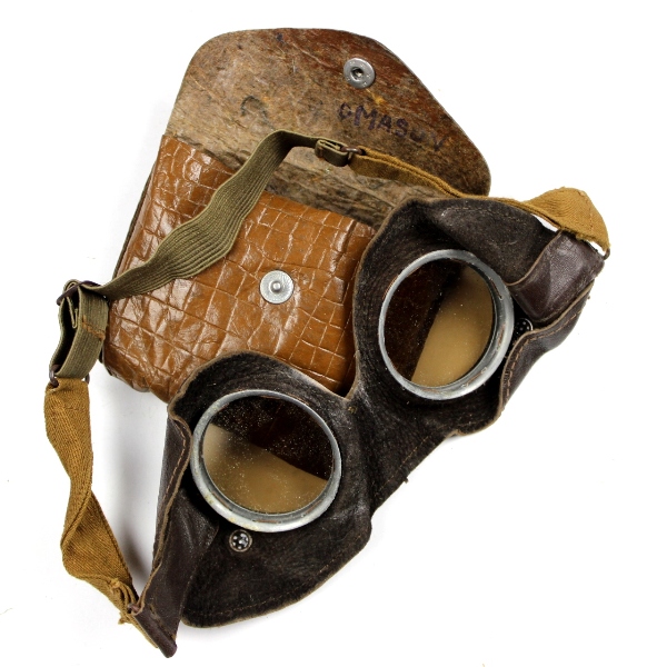 General purpose goggles w/ leather pouch