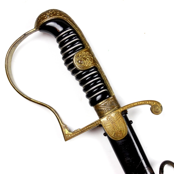 WH officers dress sword - Robert Klaas Solingen dove head