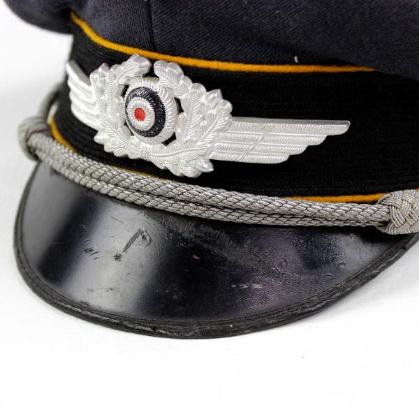 Luftwaffe flight officers visor cap