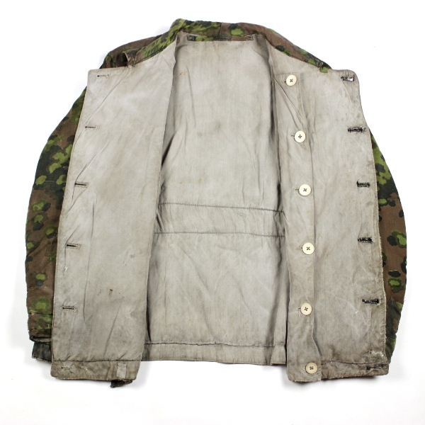 Oak-leaf camouflage reversible winter parka