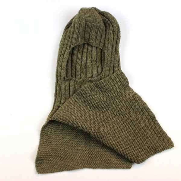 M1941 OD wool knit protective hood / Toque