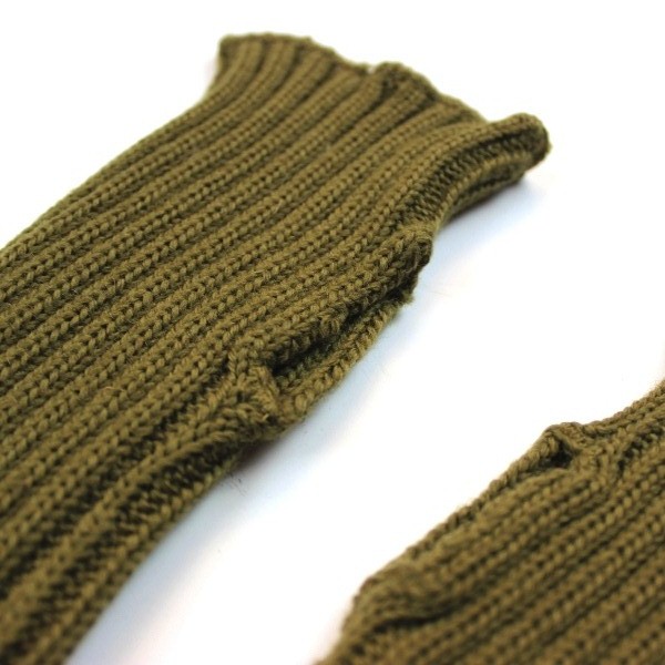 OD wool knit mittens