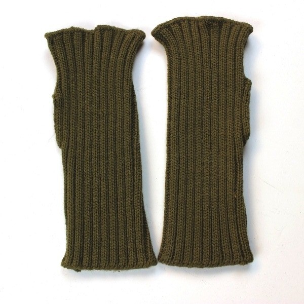 OD wool knit mittens