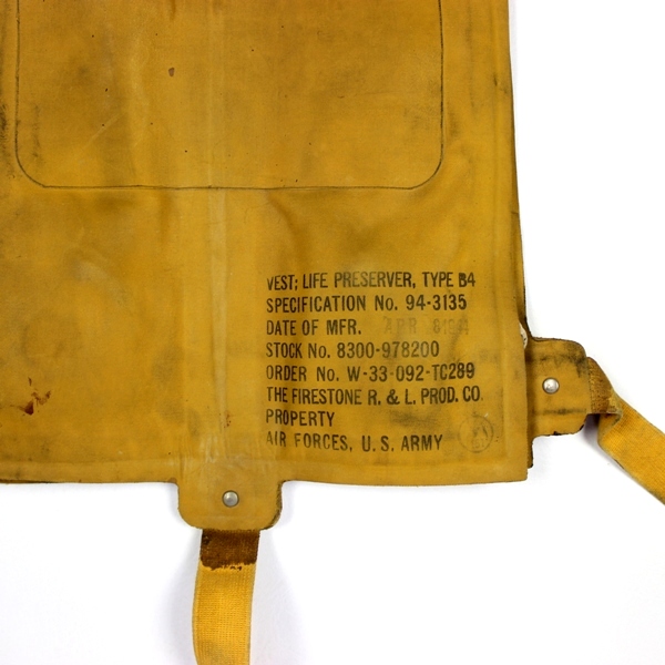 USAAF Life preserver vest type B4 - Dated 04/1944 