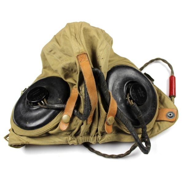 USAAF flight helmet type AN-H-15 w/ ANB-H-1 receivers