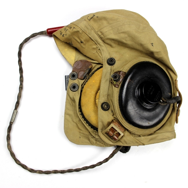 USAAF flight helmet type AN-H-15 w/ ANB-H-1 receivers