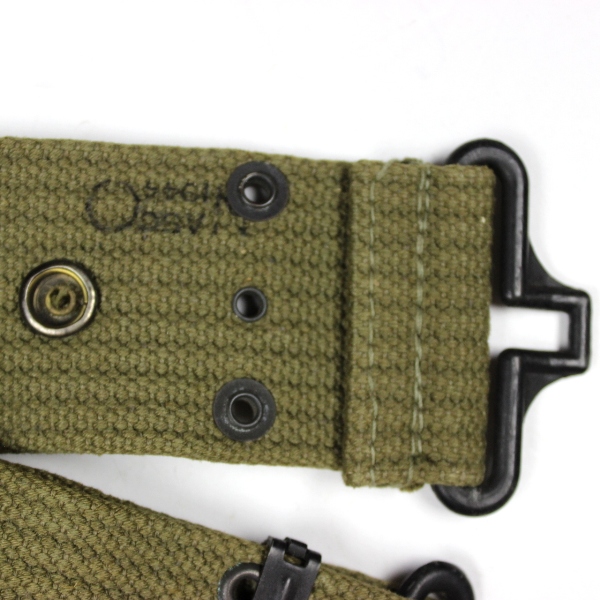 M1936 OD7 cotton webbing pistol belt - NASCO 1944