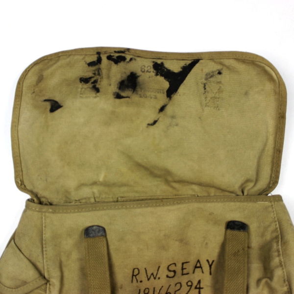 M1936 musette field bag - 1943 - Identified