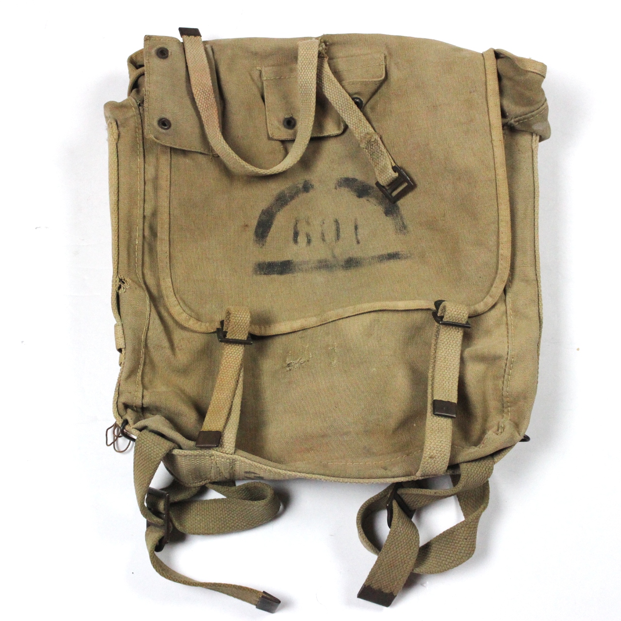 USMC P41 haversack - 4th Marine Division UNIS marking