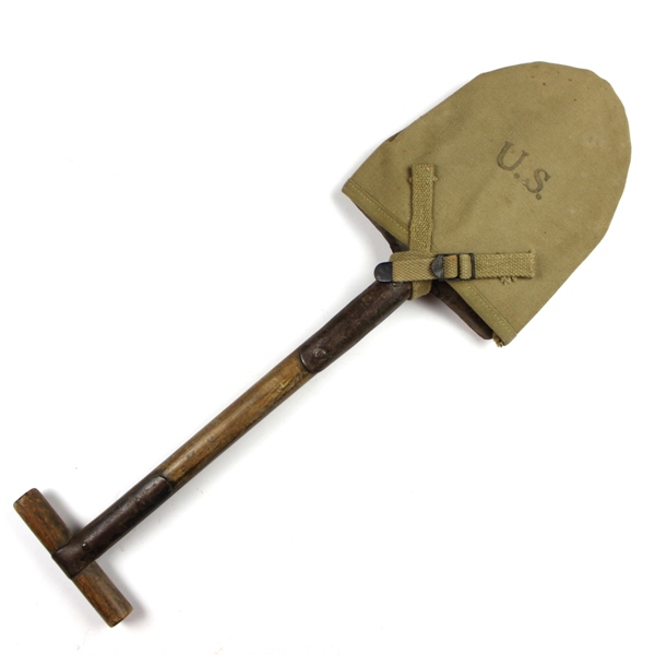 M1910 T-handle shovel w/ 1942 dated cover