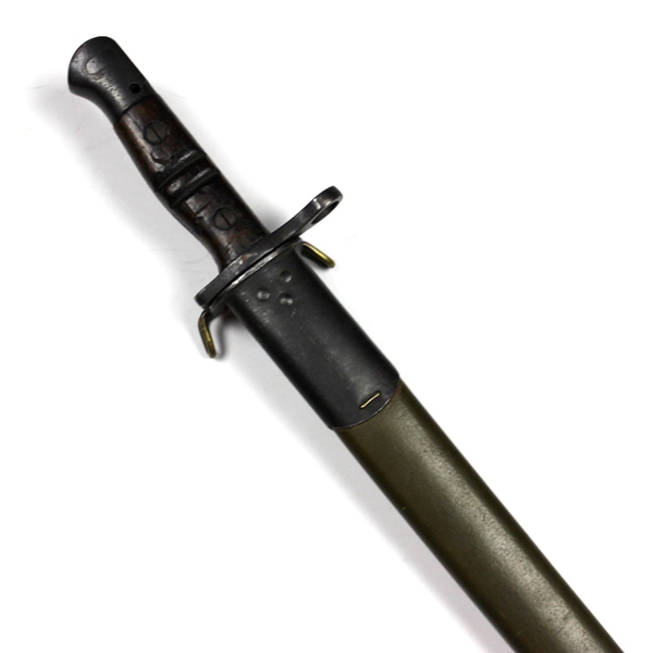 M1917 bayonet with leather scabbard