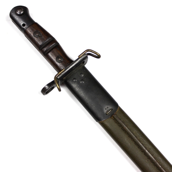 M1917 bayonet with leather scabbard