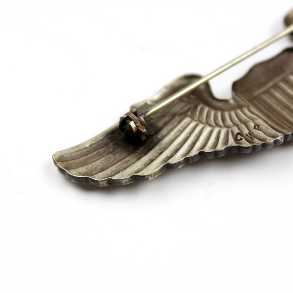 USAAF sterling silver pilot wings - CWP