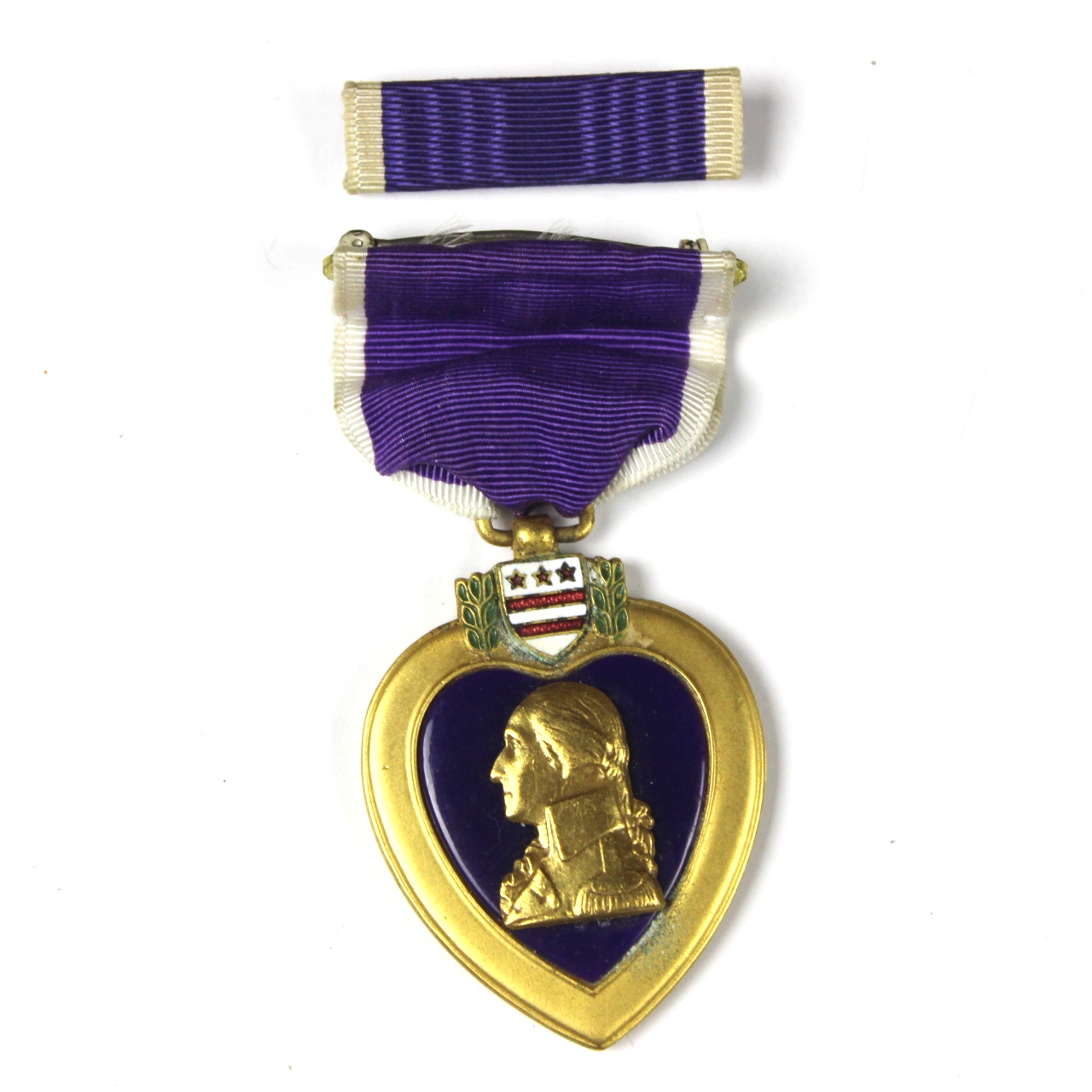 US Army Purple Heart medal and ribbon