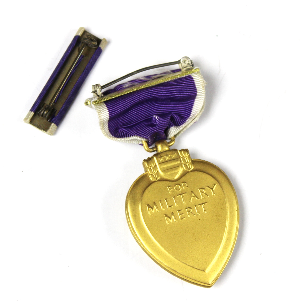 US Army Purple Heart medal and ribbon