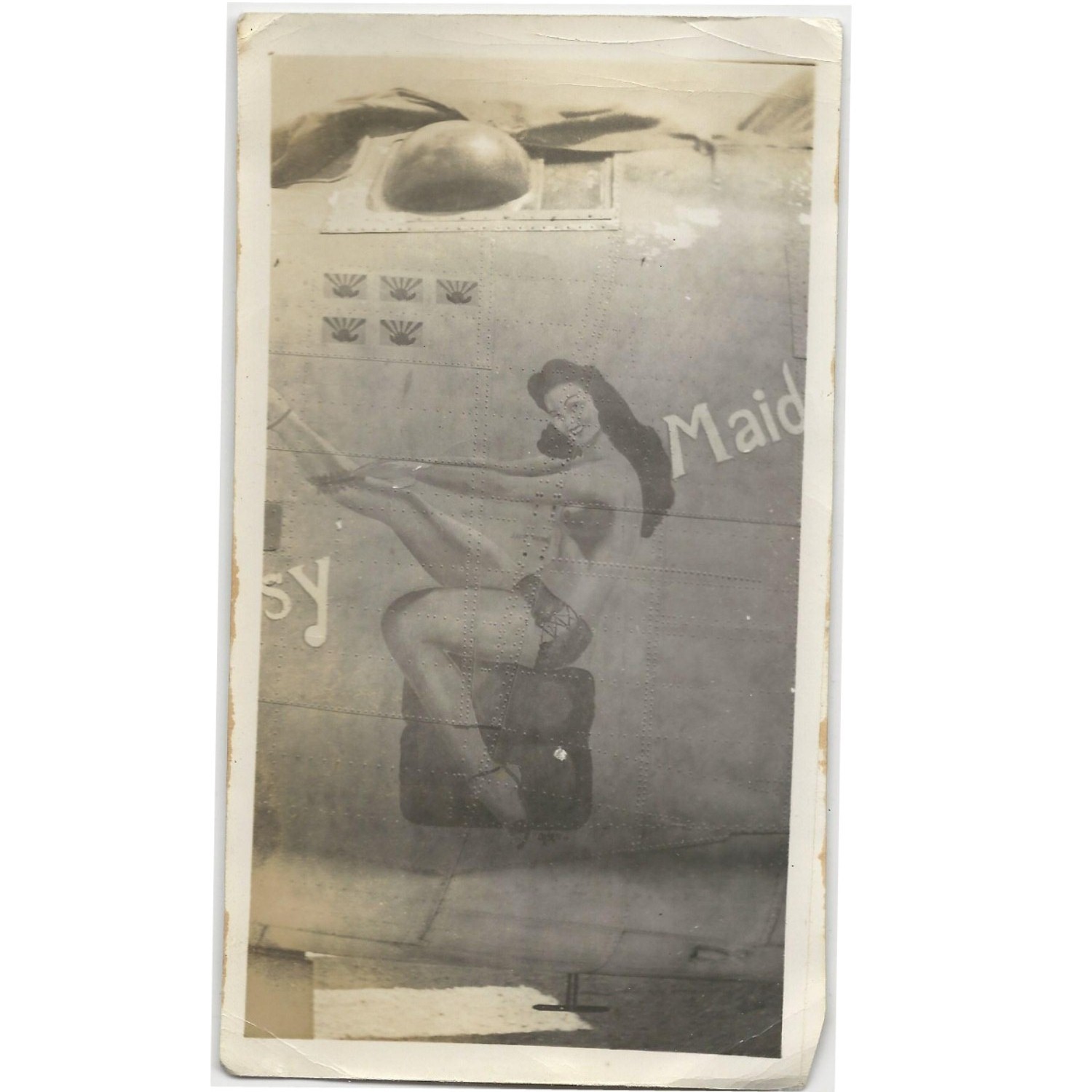 Photograph of VPB-116 PB4Y Easy Maid nose art