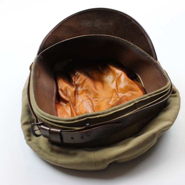 USAAF khaki / tan officer service cap - Dobbs crusher