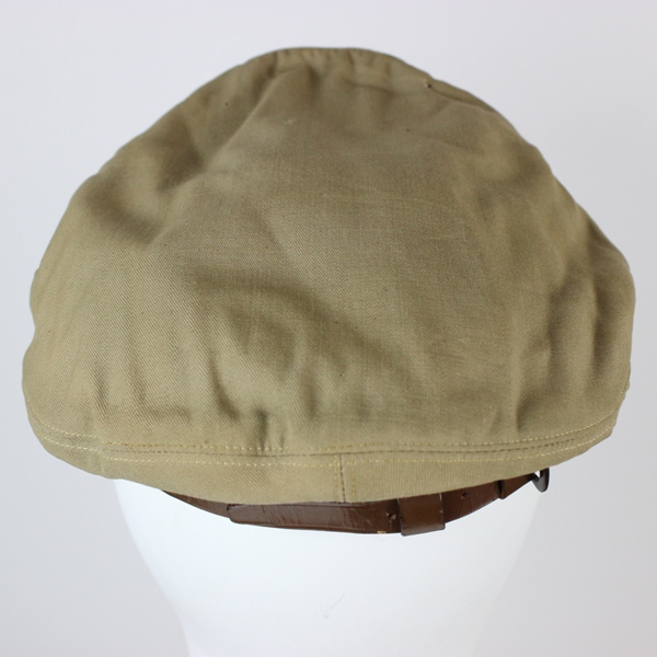 USAAF khaki / tan officer service cap - Dobbs crusher