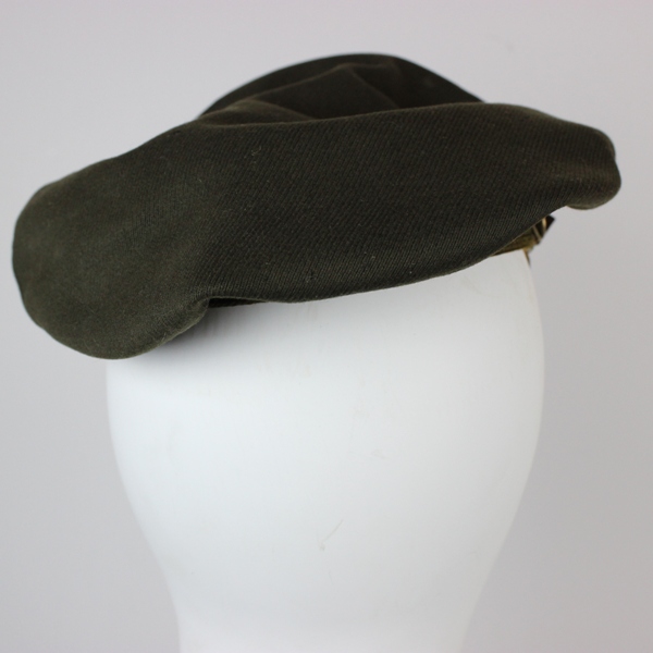 USAAF chocolate gabardine officer service cap - Phelps Terkel tailor