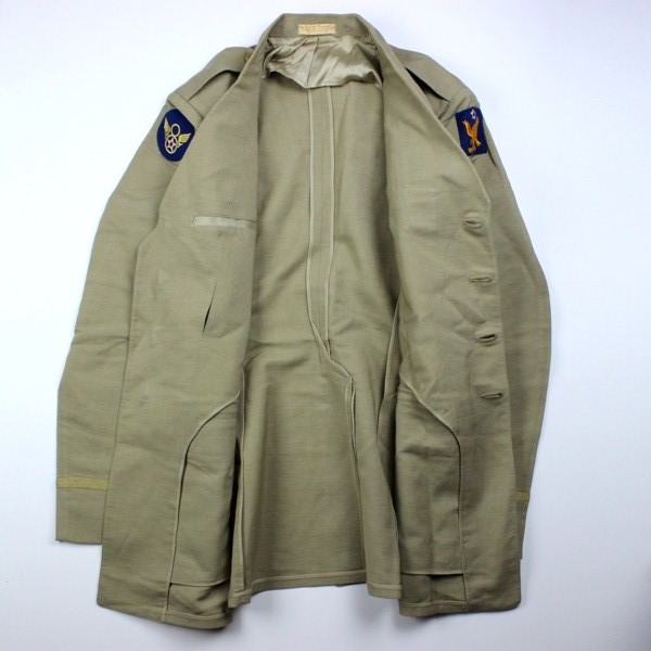 Khaki / tan uniform grouping - 2nd and 8th Air Force - Identified