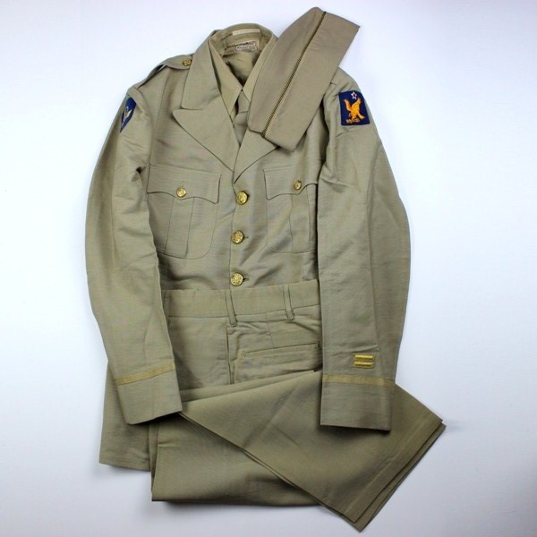 Khaki / tan uniform grouping - 2nd and 8th Air Force - Identified