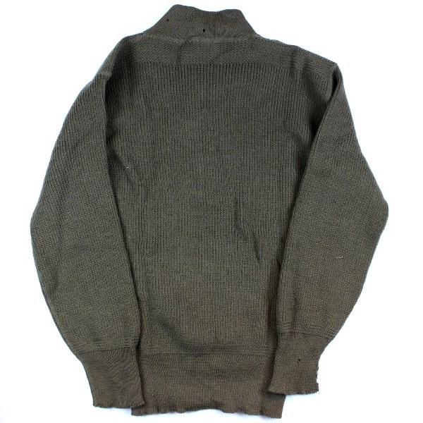 High neck OD wool knit sweater - Large