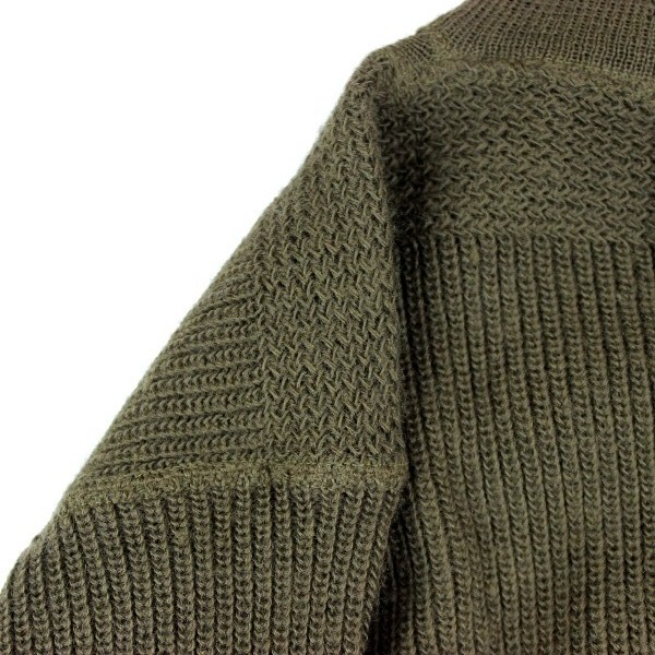 High neck OD wool knit sweater - Large