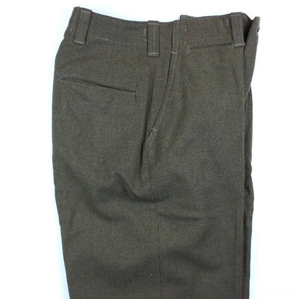 M1943 OD wool field trousers - W30 L34 - Dated 1944 - Mint