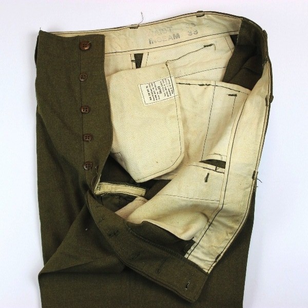 M1937 OD “Mustard” wool serge field trousers - W36 L33 - 1941