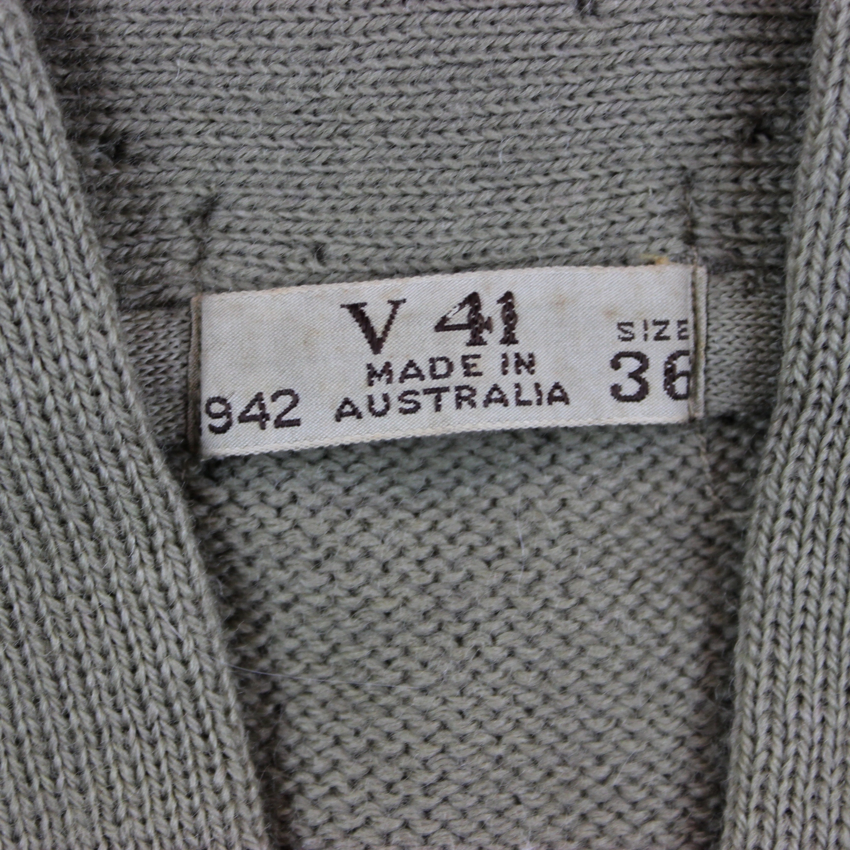 USAAF V Neck mechanics wool sweater type A1 - Aussie made