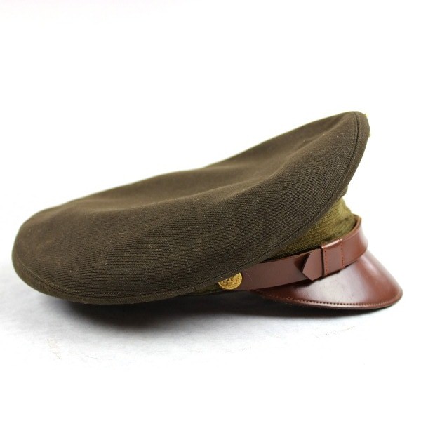 USAAF chocolate gabardine officer service cap w/ soft visor